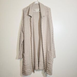 Max Studio Alpaca Chunky Long Cardigan Sweater 1X